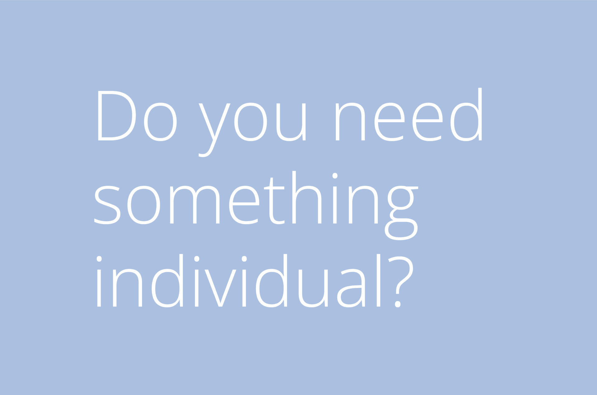 something-individual